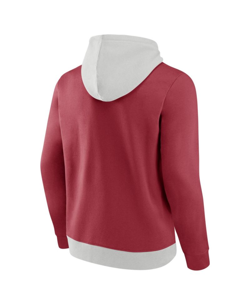 Men's Arizona Cardinals Arctic Screen-Print Color-Block Hoodie
