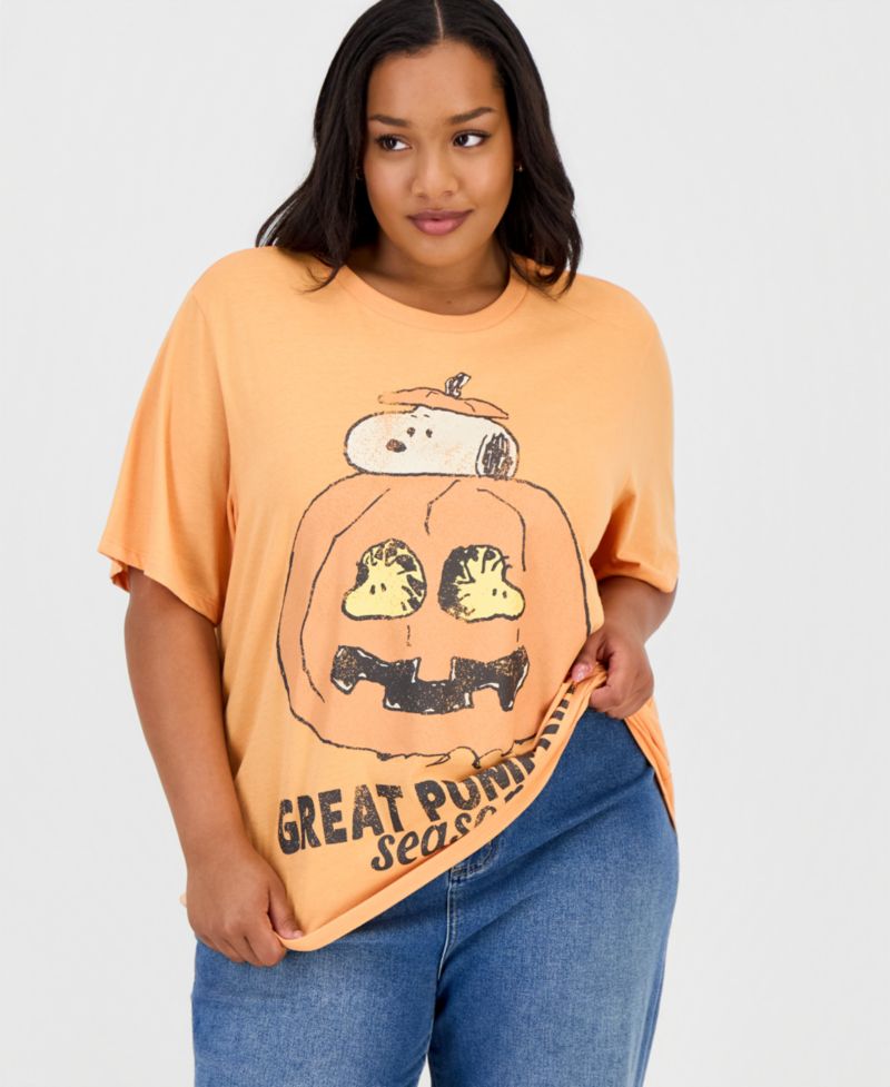 Trendy Plus Size Great Pumpkin Season Graphic T-Shirt