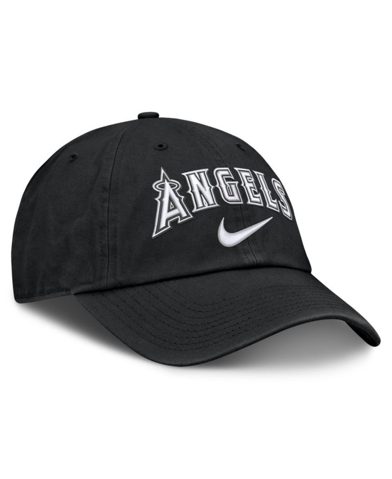 Men's Black Los Angeles Angels Primetime Club Adjustable Hat