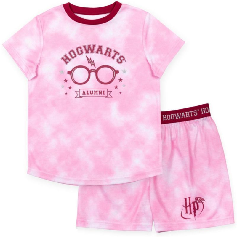 Little Girls 2-Piece Pajama Shirt and Shorts Set