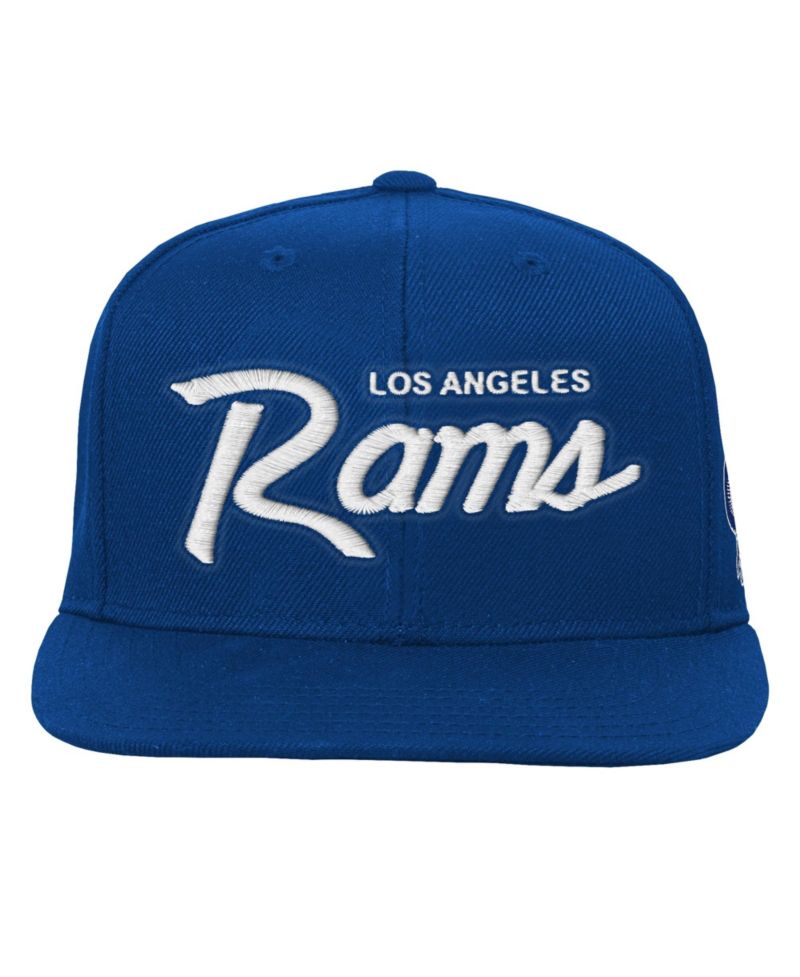 Big Boys and Girls Royal Los Angeles Rams Head Coach Flat Brim Snapback Hat