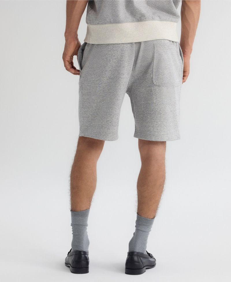 Men's Steel Heather Los Angeles Dodgers Iconic Terry Warm-Up Shorts