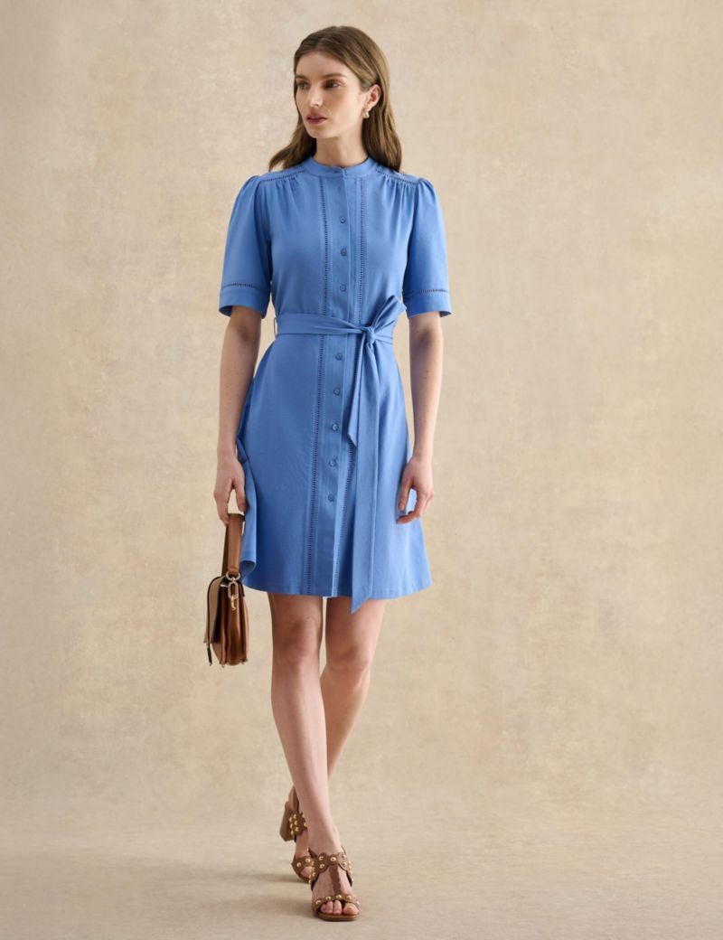 Women's Livvie Belted Mini Shirt Dress