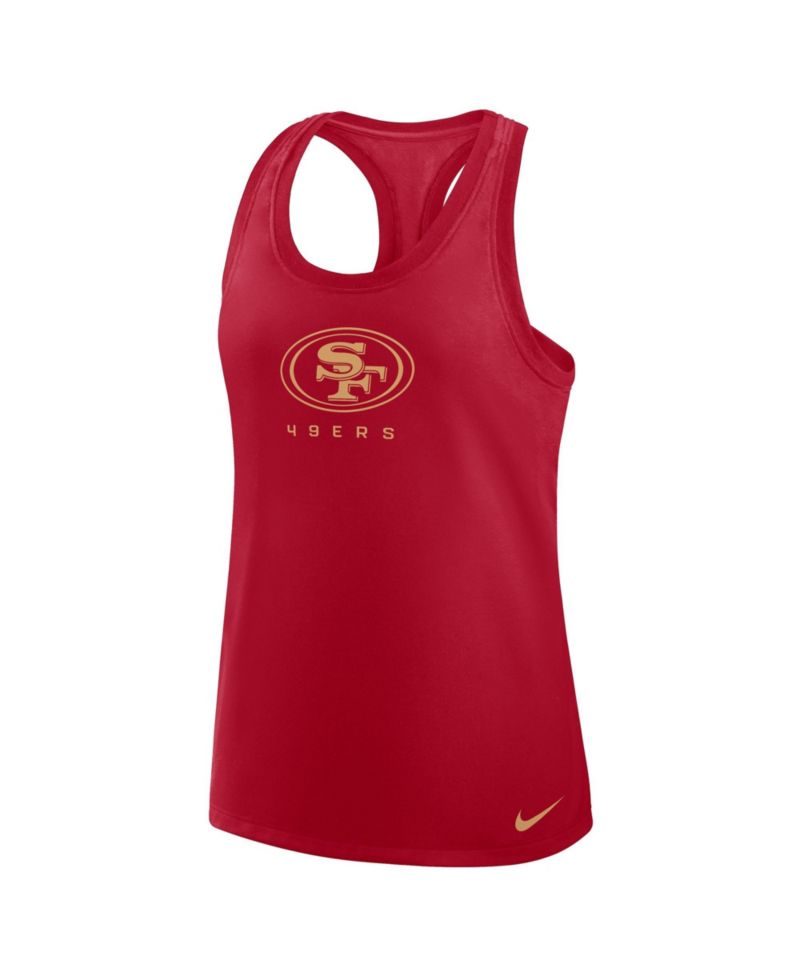 Women's Scarlet San Francisco 49ers Hurry Up Tri-Blend Dri-FIT Tank Top