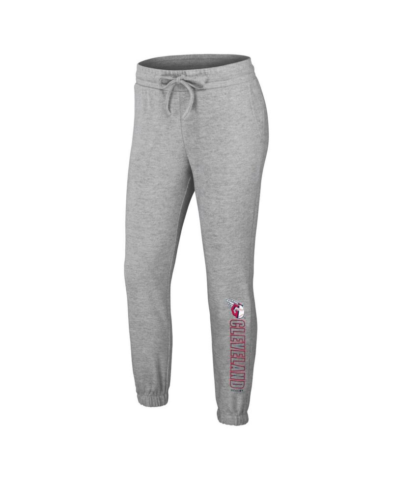 Women's Gray Cleveland Guardians Knitted Lounge Set