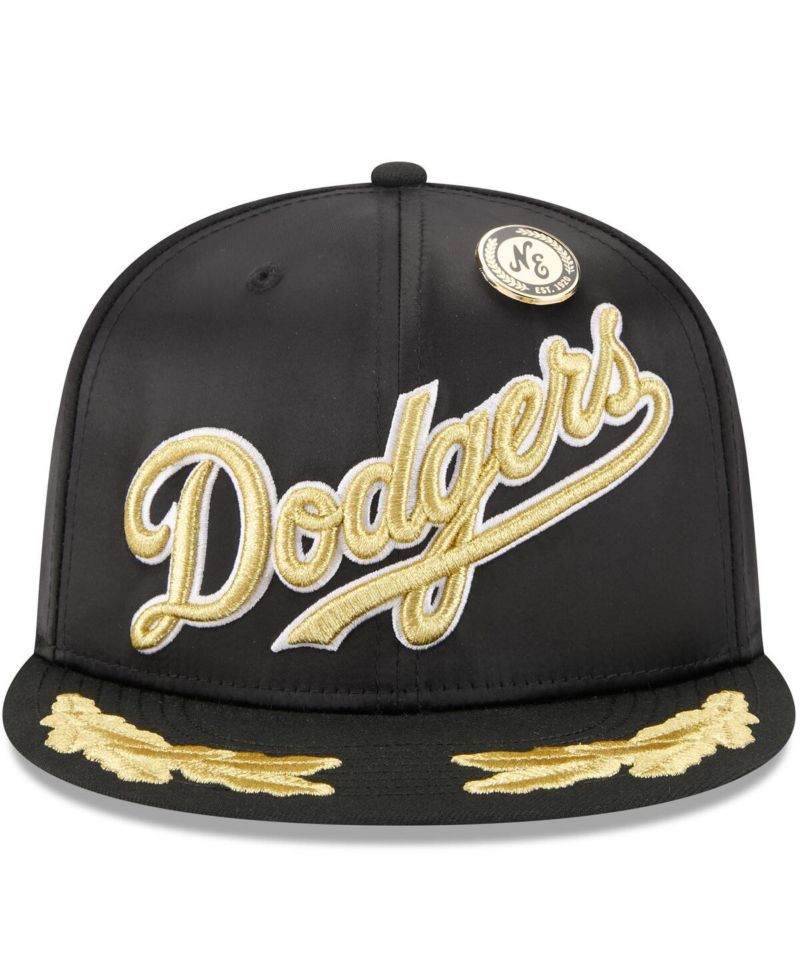 Men's Black Los Angeles Dodgers 2025 59FIFTY Day Gold Leaf 59FIFTY Fitted Hat
