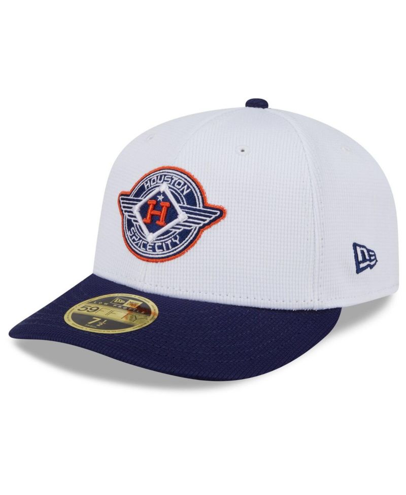 Men's White/Navy Houston Astros 2025 City Connect Batting Practice Low Profile 59FIFTY Fitted Hat