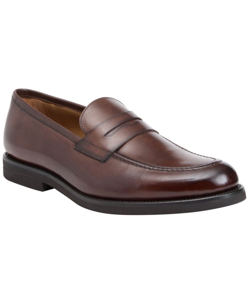 Men's Delfino Leather Penny Loafers