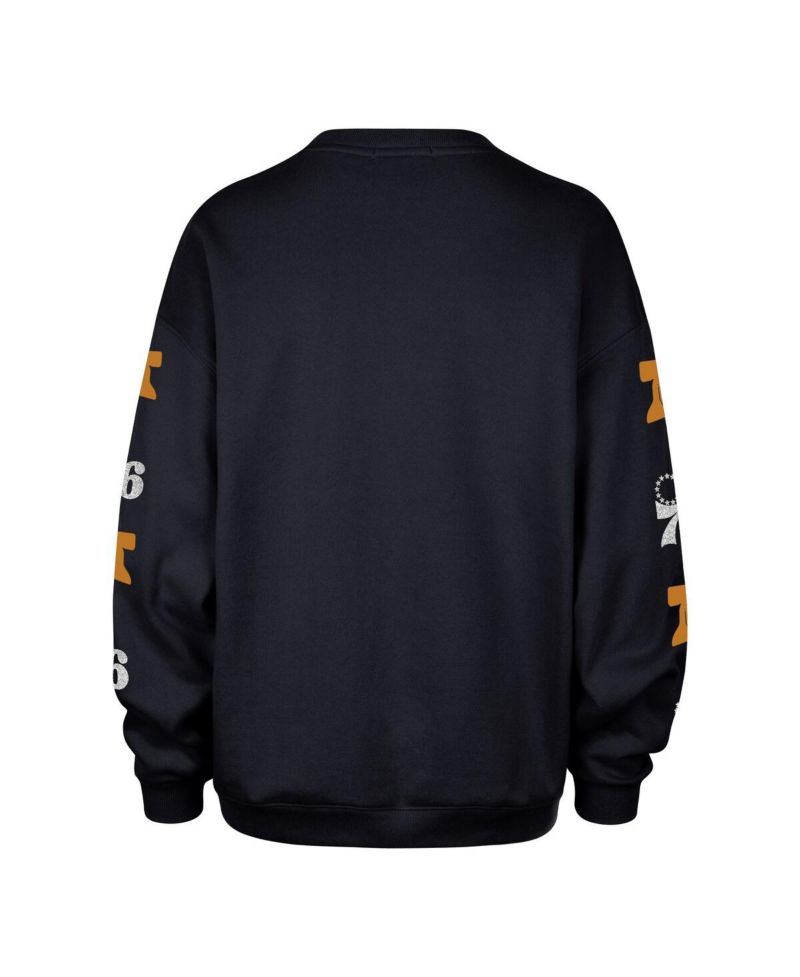 Women's Navy Philadelphia 76ers 2025/26 City Edition Go Big Oversized Sweatshirt