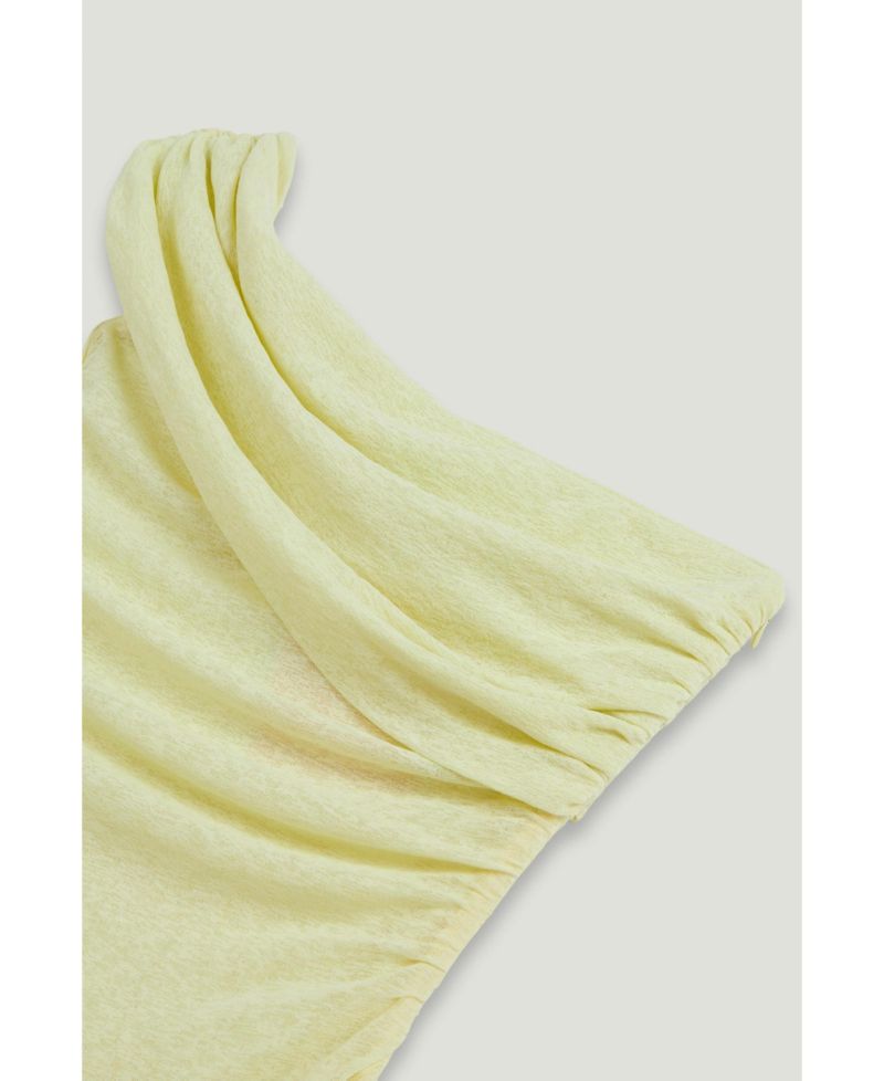 Women's Asymmetric Off Shoulder Ruched Maxi Dress