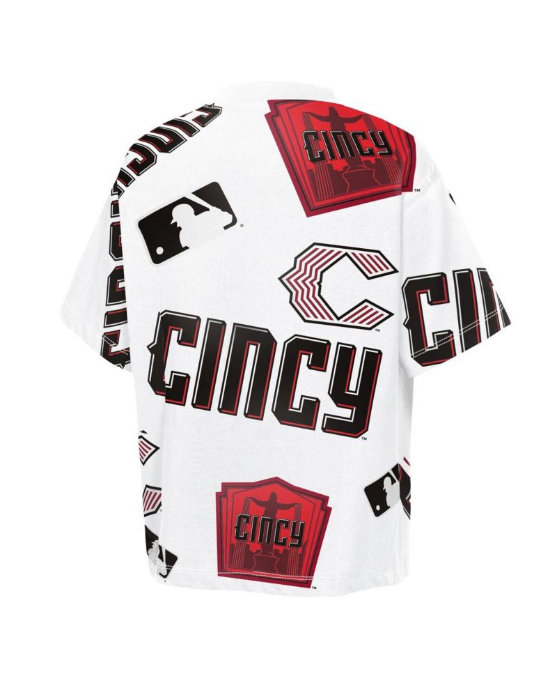 Big Boys and Girls White Cincinnati Reds 2026 City Connect Circus Catch T-Shirt