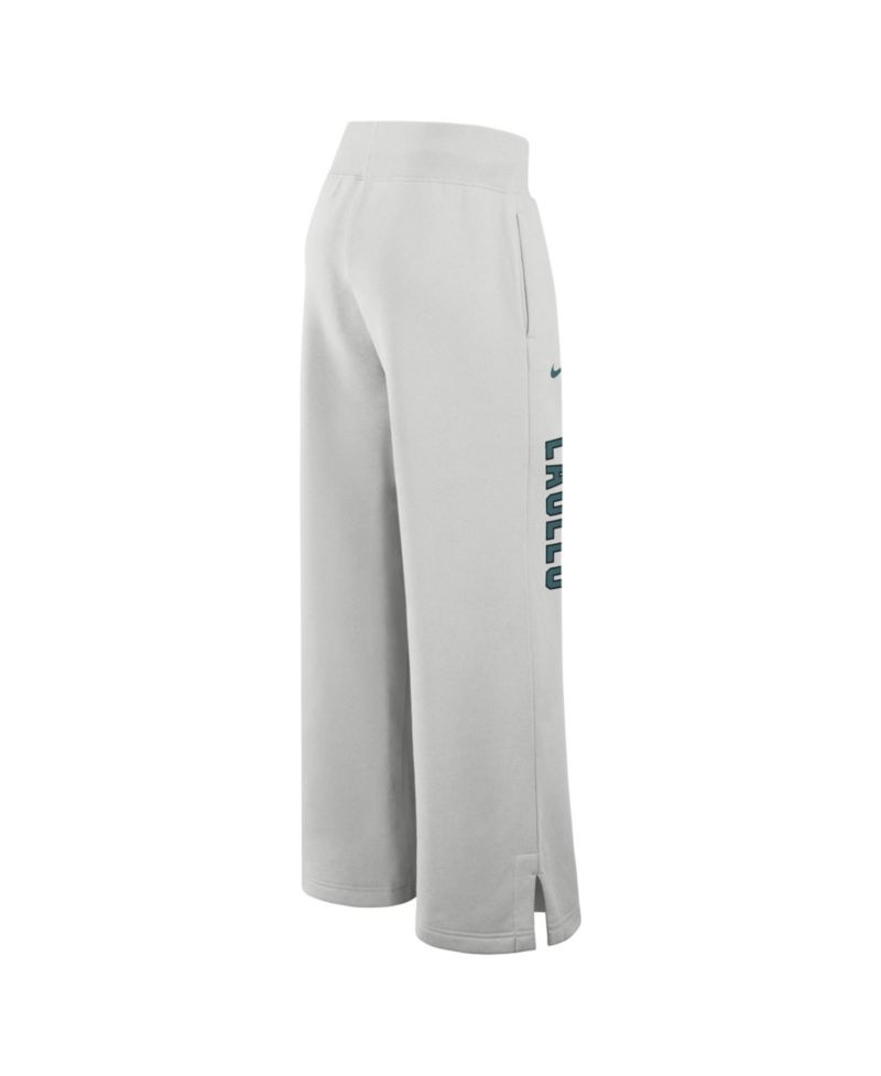 Women's Gray Philadelphia Eagles Primetime Phoenix Fleece Wide-Leg Sweatpants