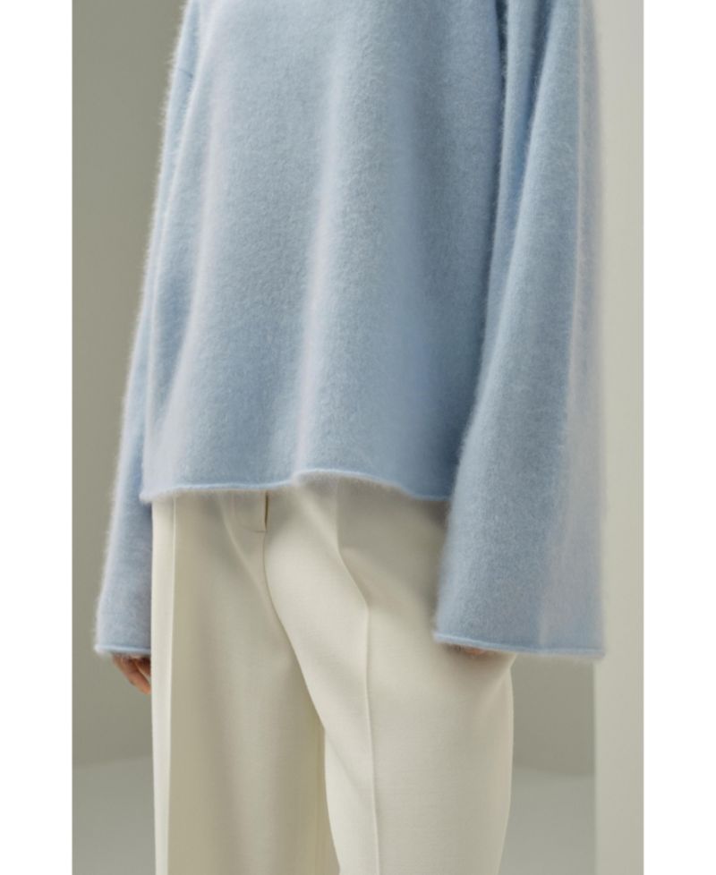 Women's Boat-Neck Brushed Cashmere Sweater