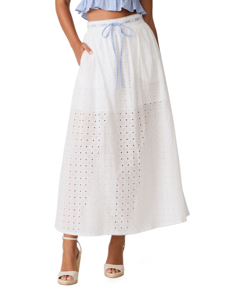 Women's Zana Loose-Fit Eyelet Skirt