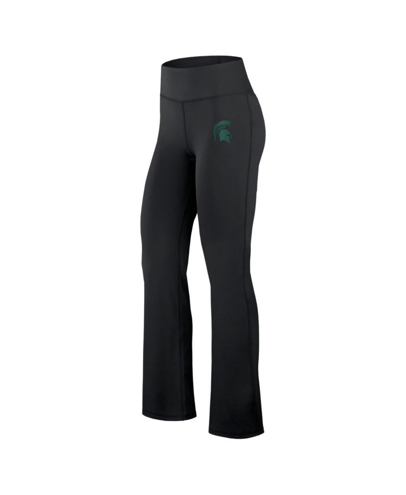 Women's Black Michigan State Spartans Training Camp Maxed Out Flare Leggings
