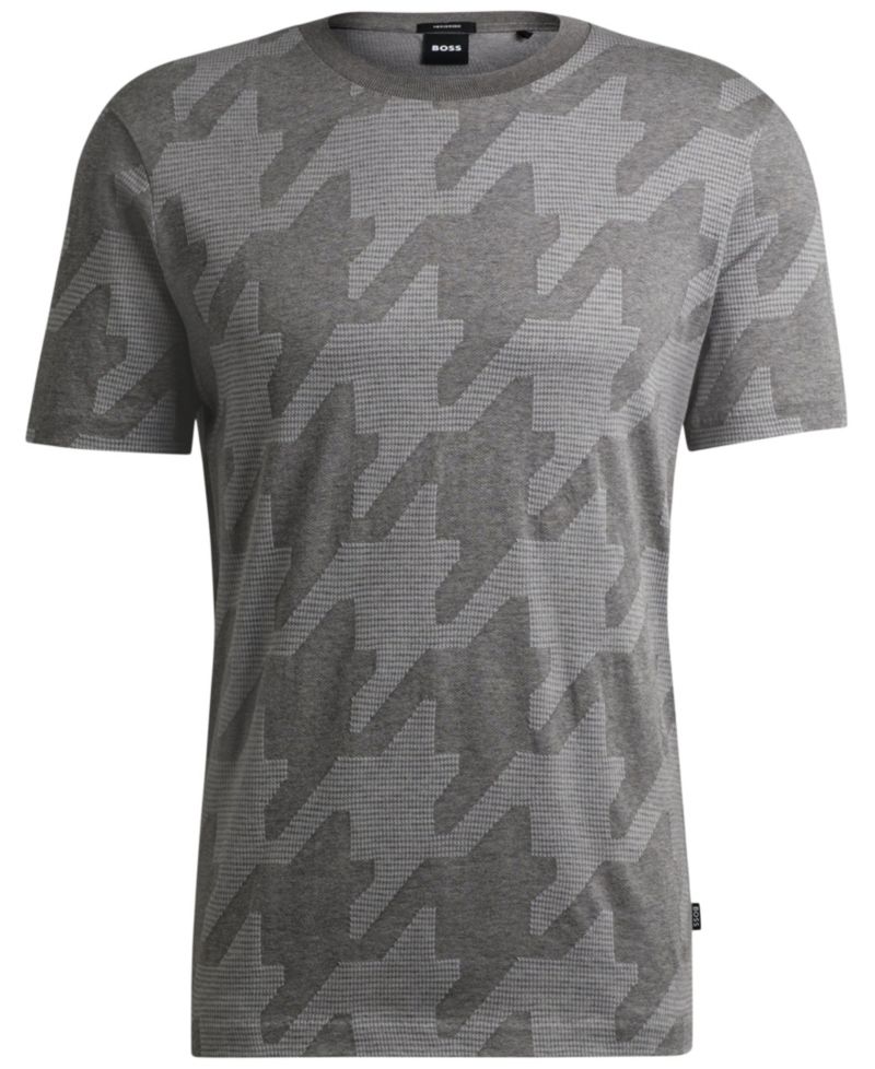 Men's Houndstooth Jacquard T-Shirt