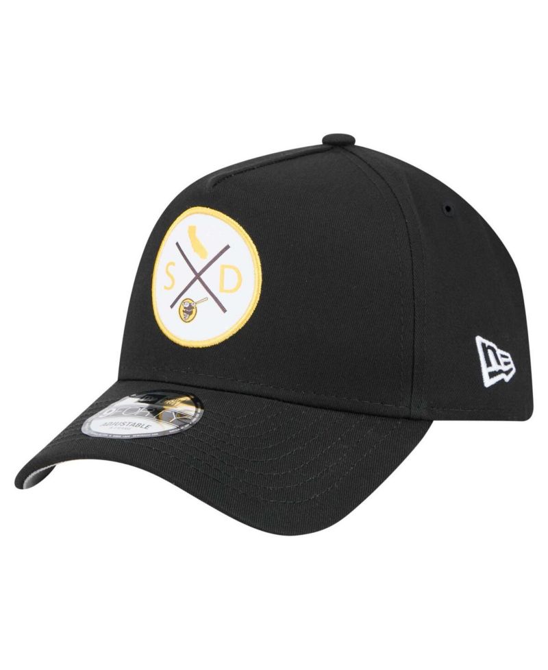 Men's Black San Diego Padres 9FORTY A-Frame Adjustable Hat