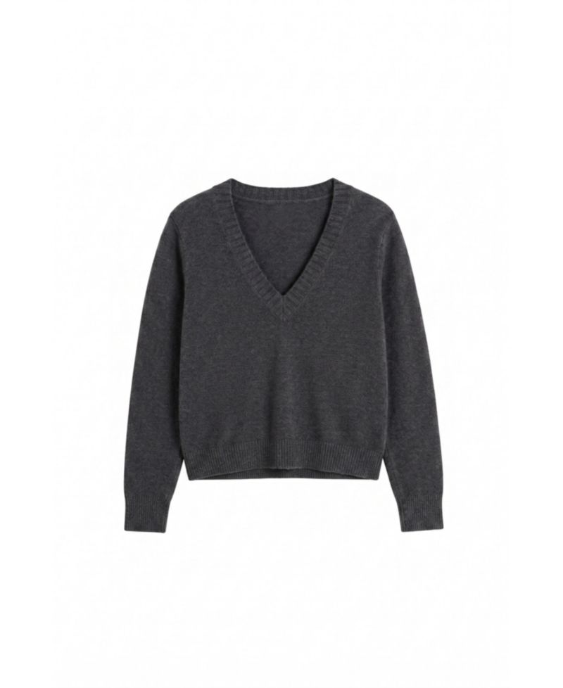 Women's Wool-Cashmere V-Neck Sweater