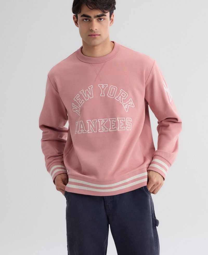 Men's New York Yankees Iconic Collection Relaxed-Fit Pullover Crewneck Sweatshirt