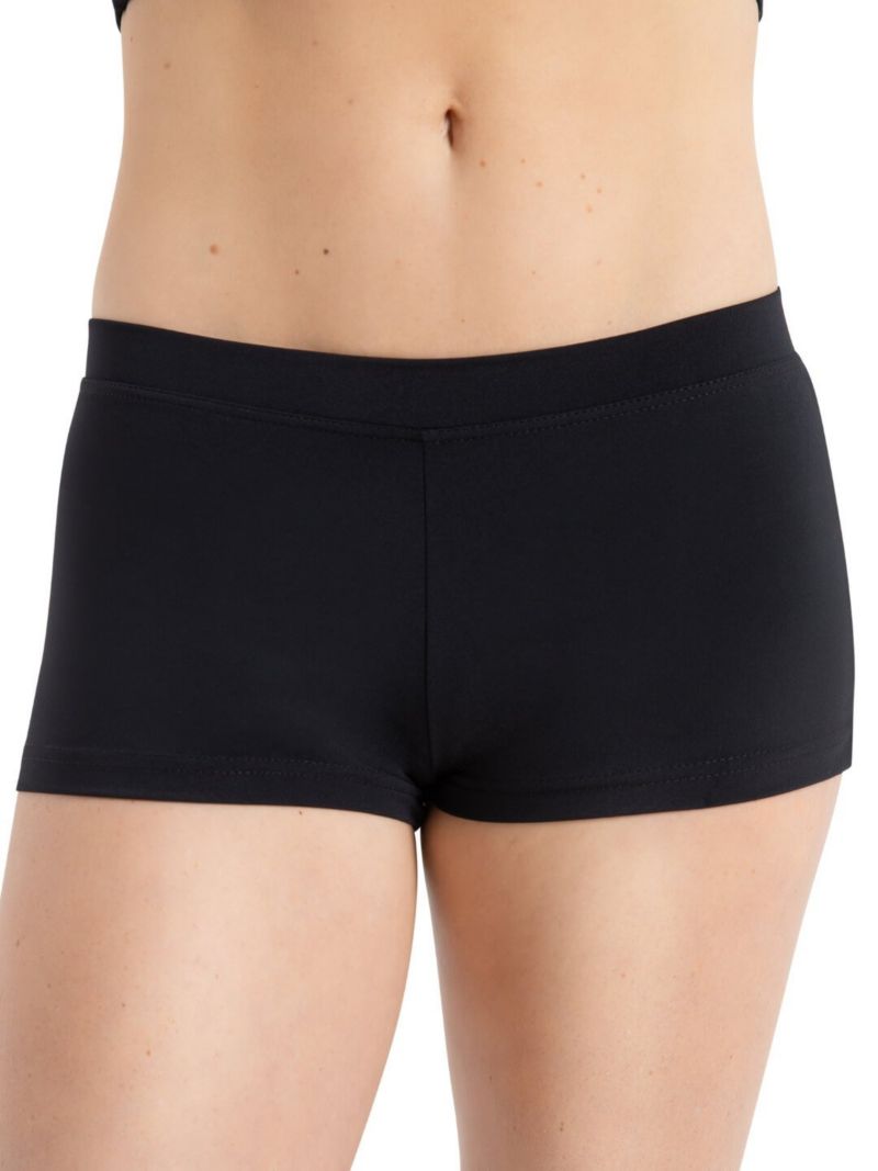 Plus Size Boy Cut Low Rise Shorts