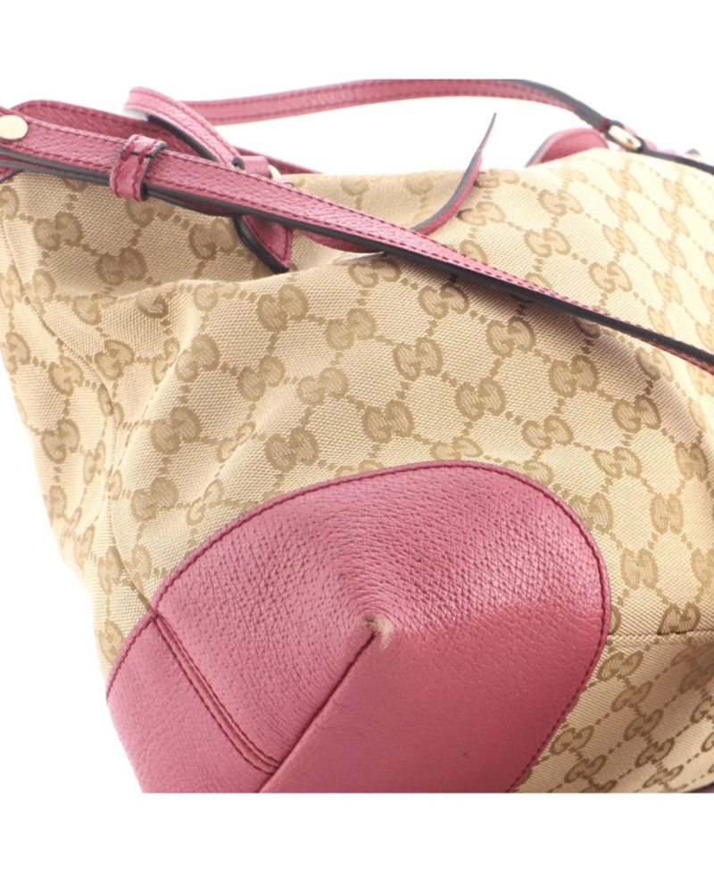 Medium Bree Convertible Top Handle Bag GG Canvas with Leather