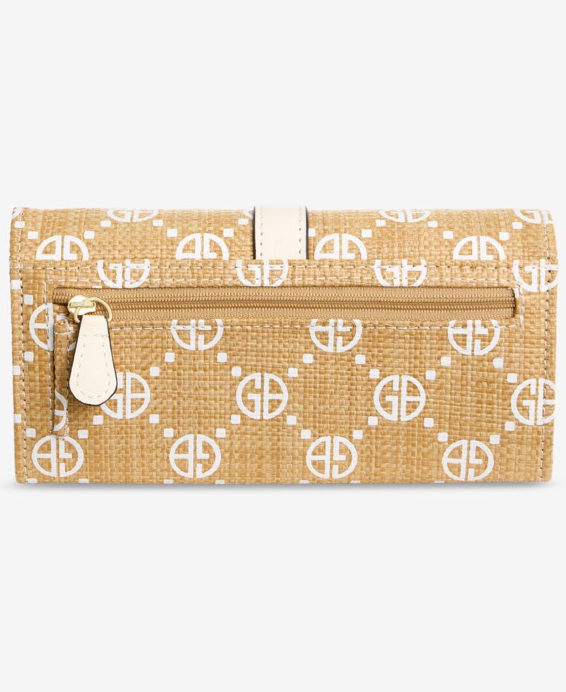 Monogram Straw Receipt Manager