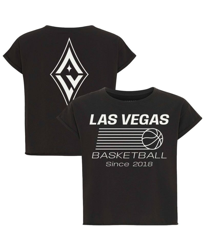 Women's Anthracite Las Vegas Aces Athletic Club Collection Alana T-Shirt
