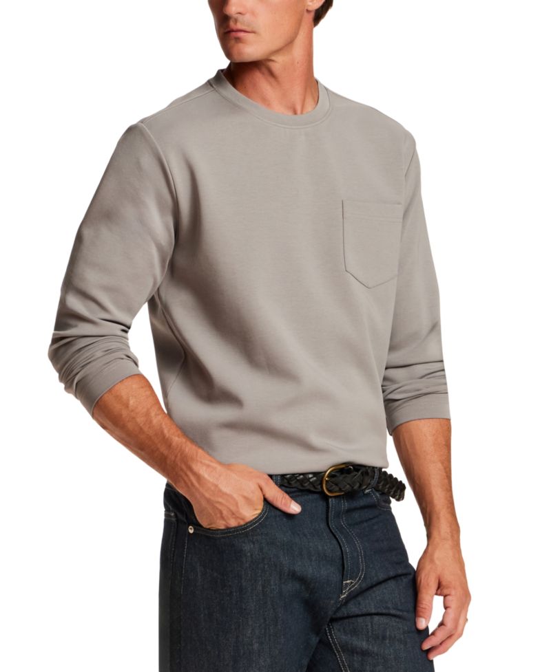 Men's Pocket Crewneck Scuba Knit T-Shirt