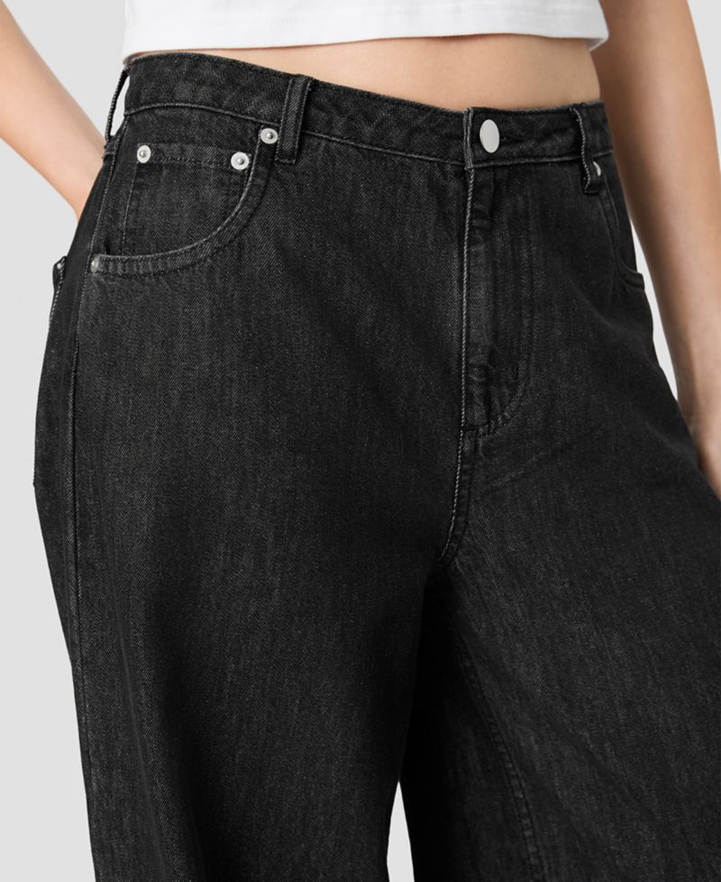 Women's Elton High-Waisted Wide-Leg Denim Jeans