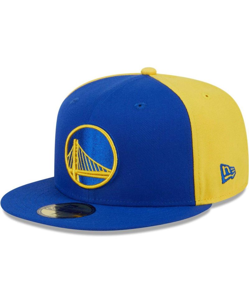 Men's Royal/Gold Golden State Warriors Gameday Wordmark 59FIFTY Fitted Hat