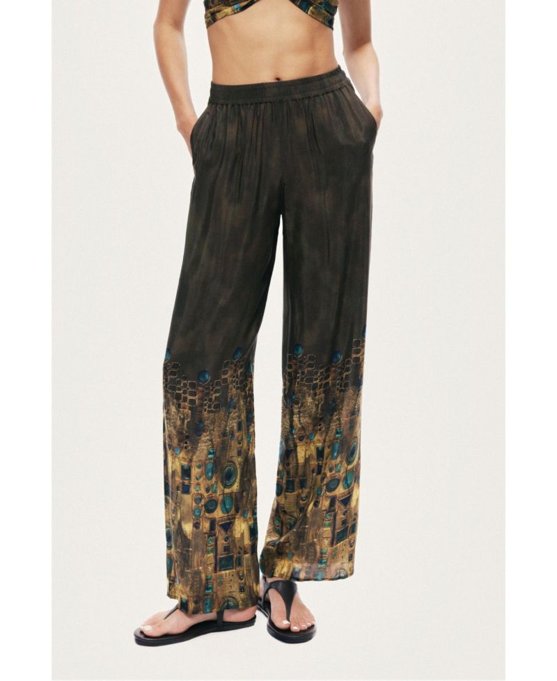 Women's Printed Straight Leg Pants