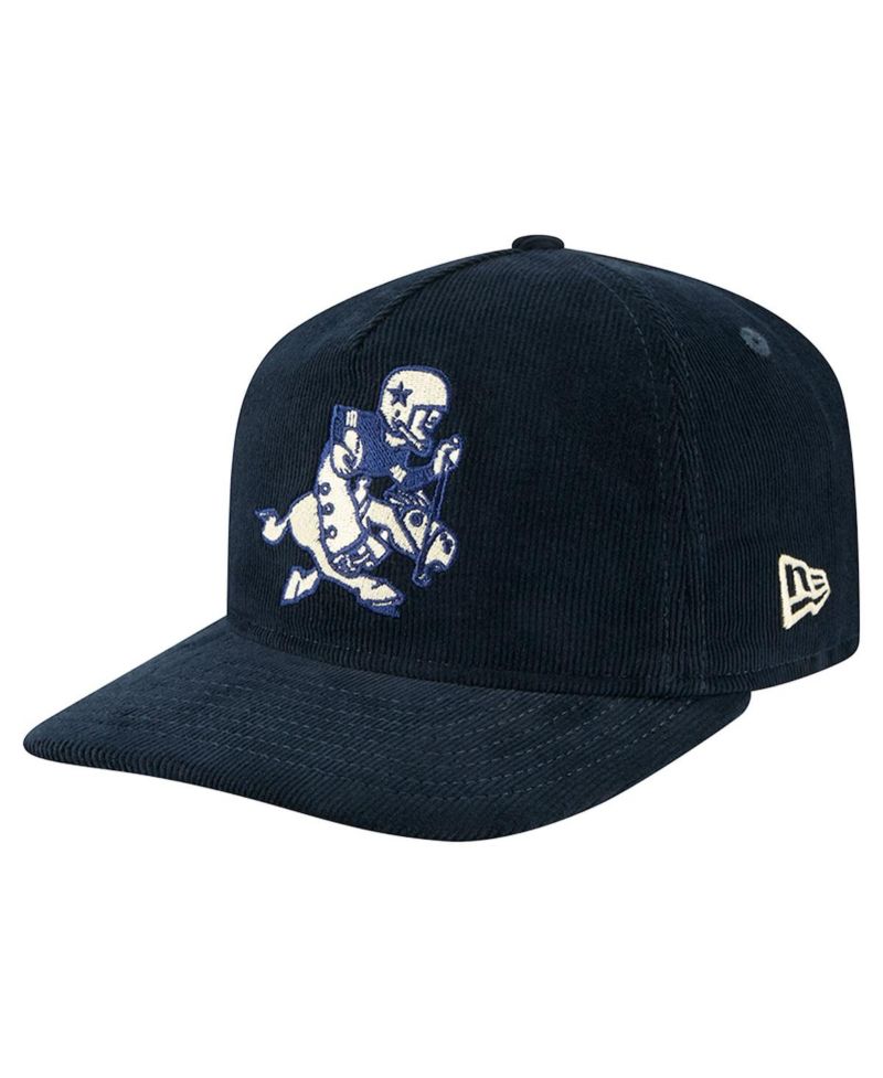Men's Navy Dallas Cowboys Retro Joe Nostalgic Corduroy Golfer Adjustable Hat