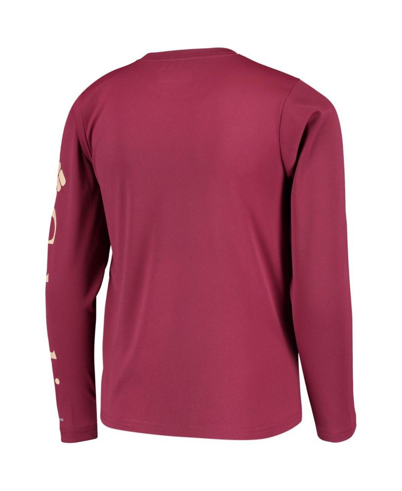 Big Boys Garnet Florida State Seminoles PFG Terminal Tackle Long Sleeve Omni-Shade T-shirt