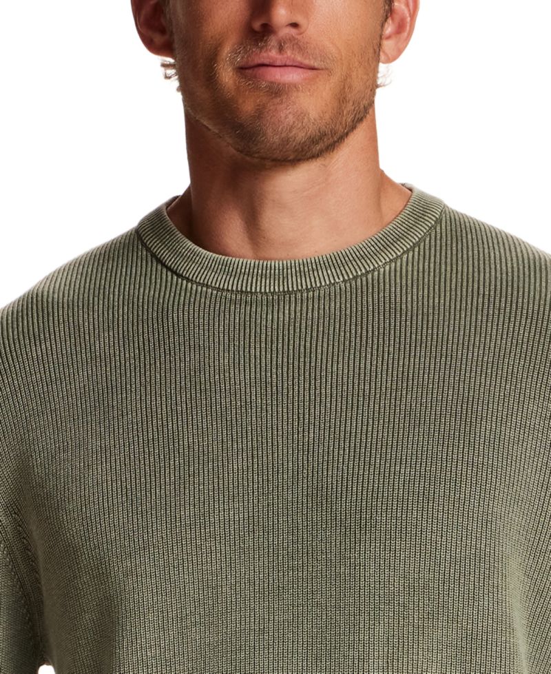 Men's Rib Knit Stonewash Sweater