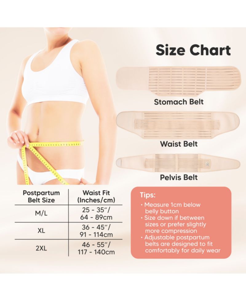 Maternity Revive 3 in 1 Postpartum Belly Band Wrap, Post Partum Recovery, Postpartum Waist Binder Shapewear