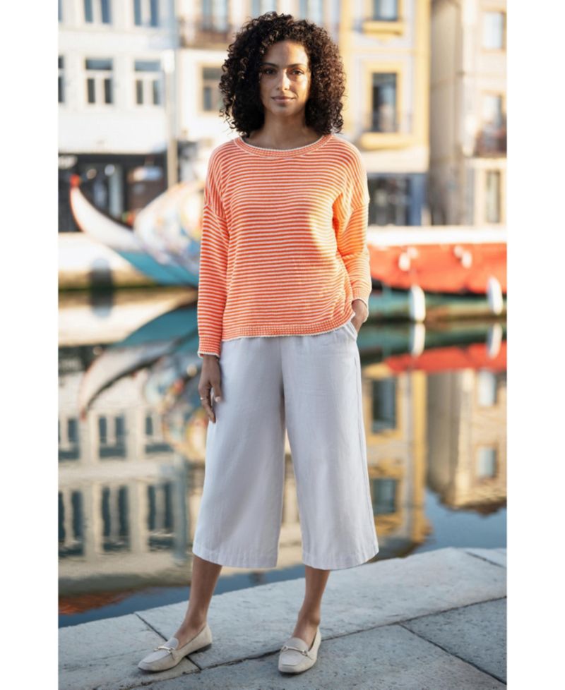Women's Knitted Stripe Relaxed Jumper