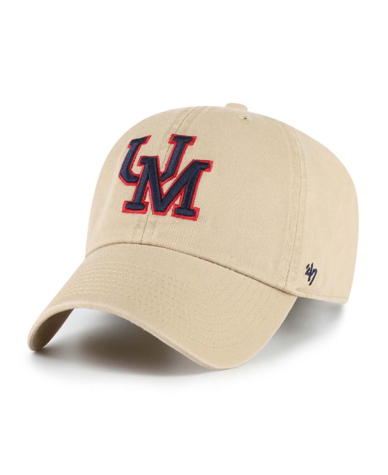 Men's Tan Ole Miss Rebels Vault Clean Up Adjustable Hat