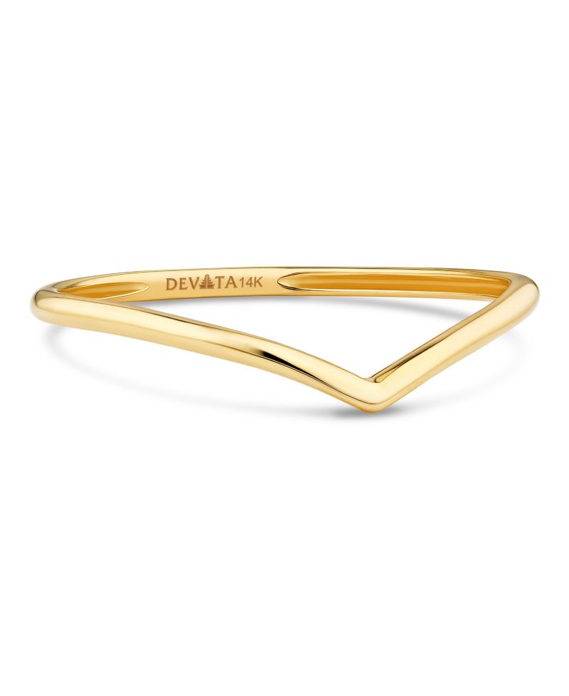 Chevron Ring in 14K Gold