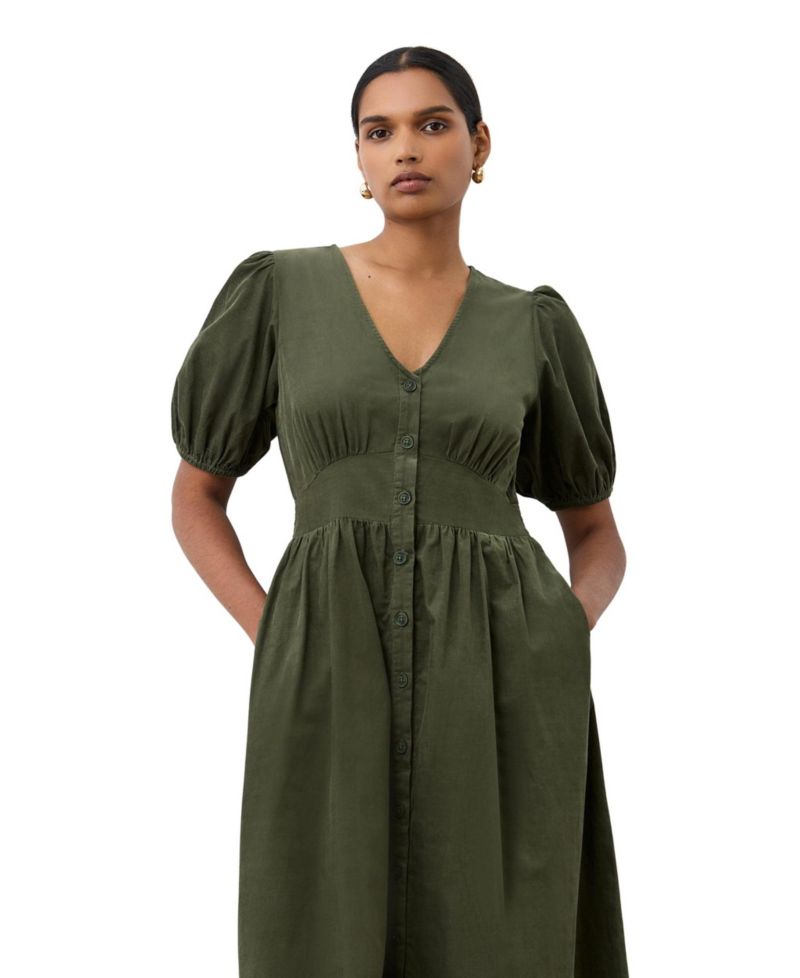 Women's Arlow Short-Sleeve V-Neck Midi Dress