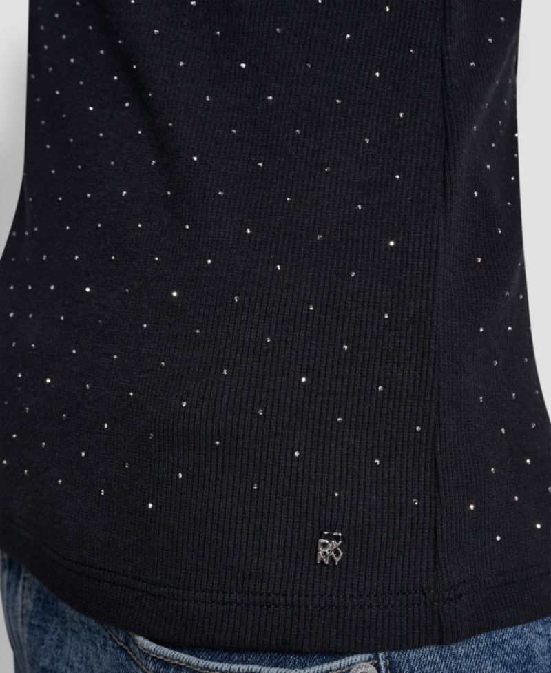 Women's Rhinestone V-Neck Tank Top