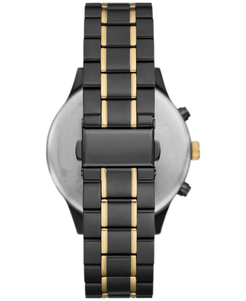 Men's Three Hand Gunmetal Alloy Watch 46mm Gift Set