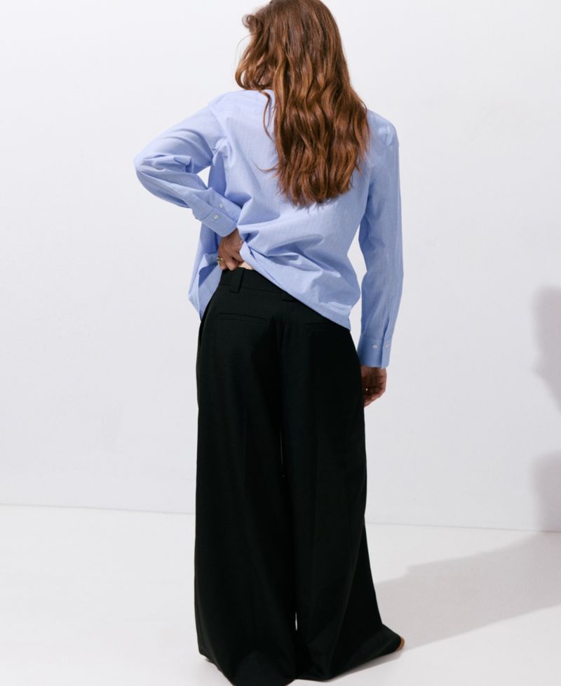 Women's Pinstripe Straight Shirt
