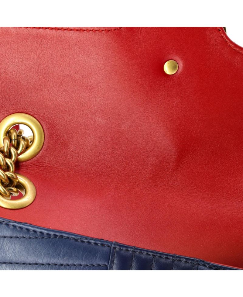 Small GG Marmont Flap Bag Matelasse Leather