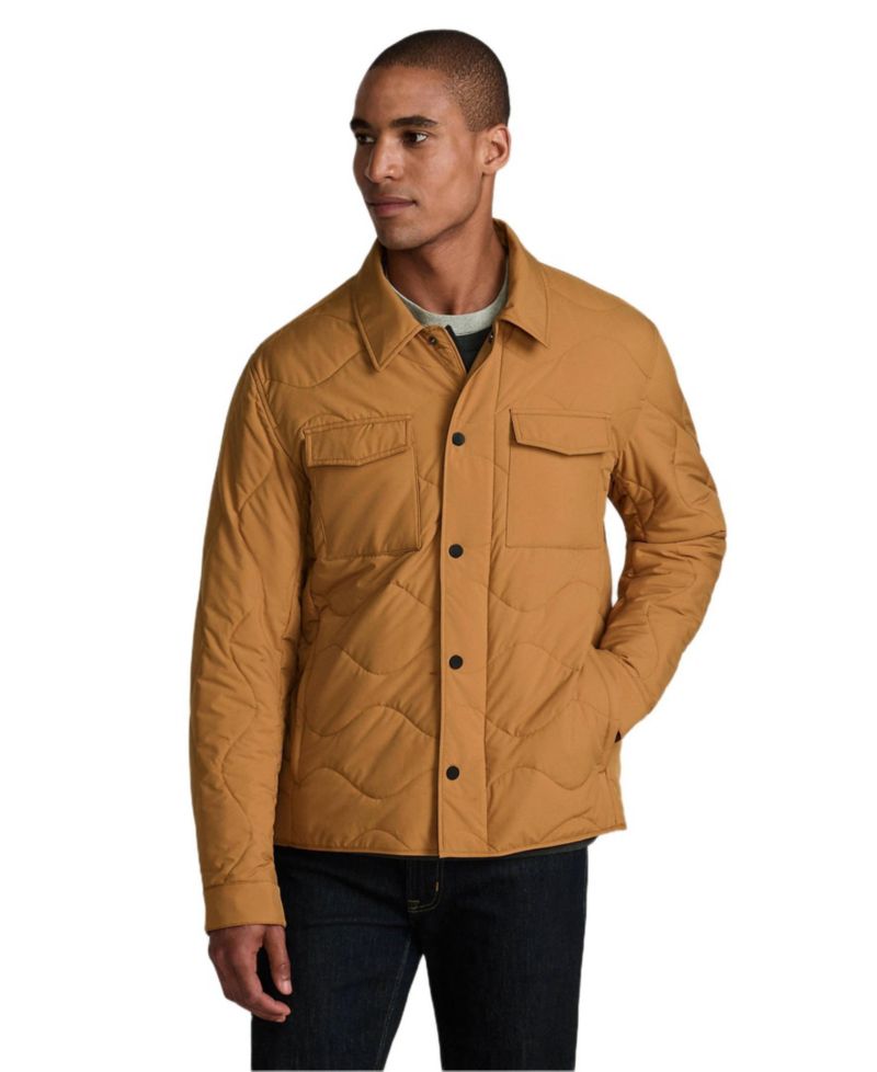 Men's Quilted Insulated Shirt Jacket