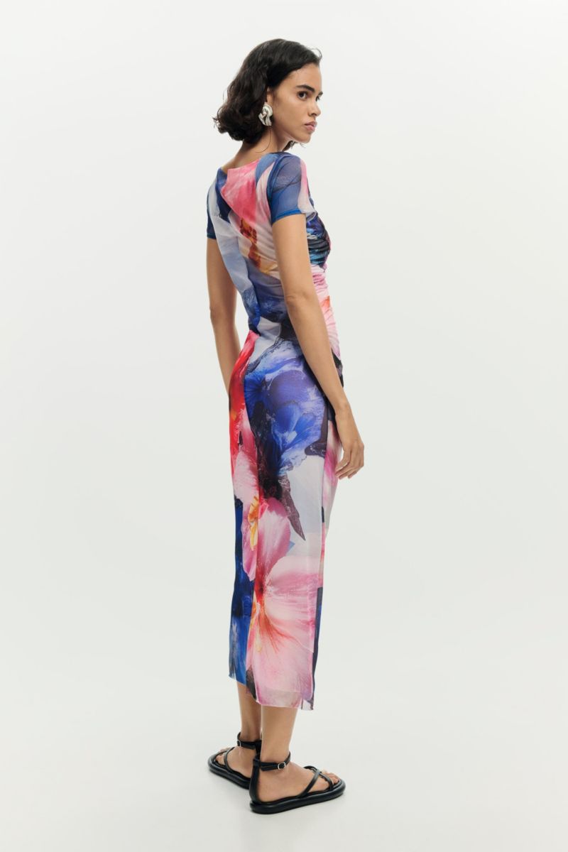 Women's Short Sleeve printed dress