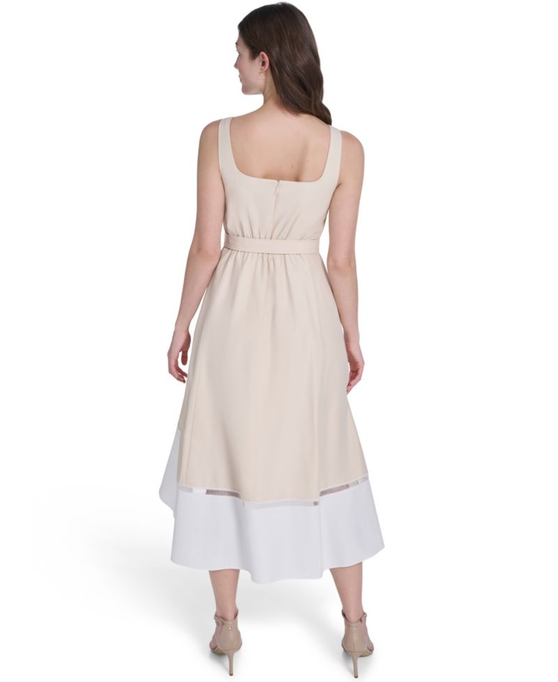 Women's Square Neck Midi Dress