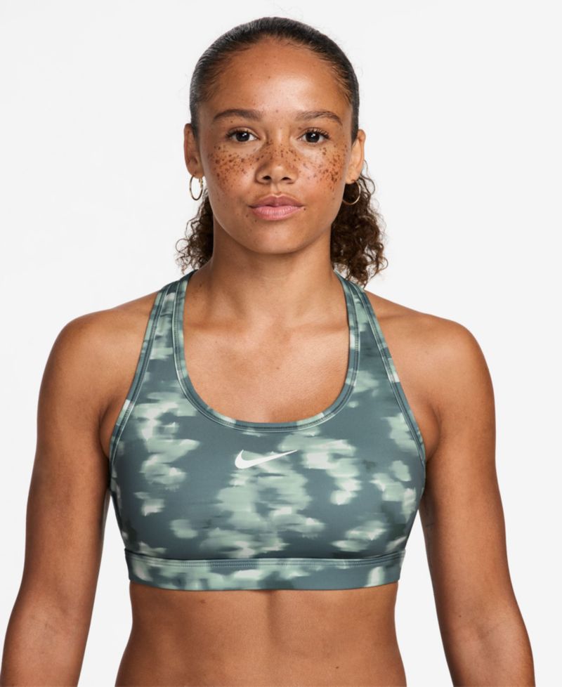 Women's Swoosh Medium Support Padded Printed Sports Bra