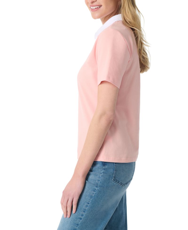 Women's Polo Point Collar Short-Sleeve T-Shirt