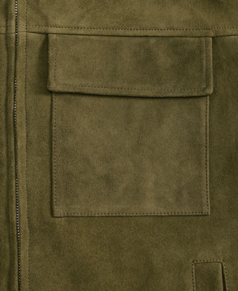 Men's Two Pocket Suede Jacket, Macy's Exclusive