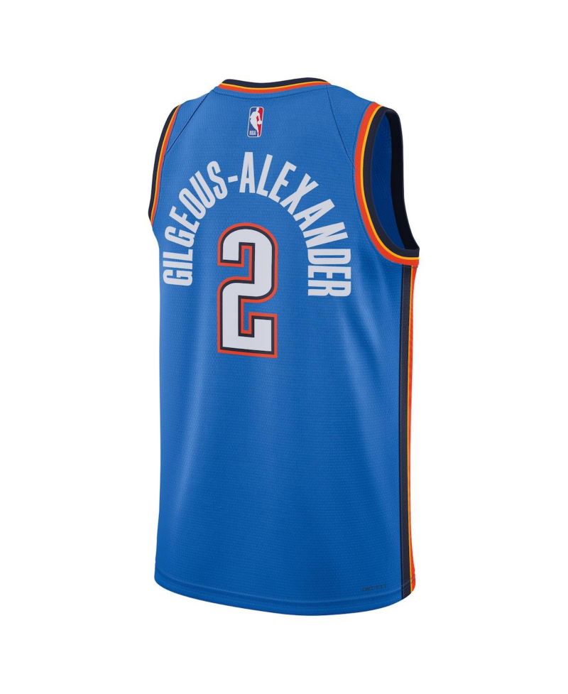 Men's Shai Gilgeous-Alexander Blue Oklahoma City Thunder Swingman Jersey - Icon Edition